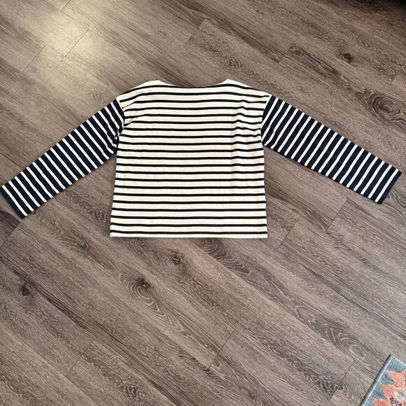 Rag & Bone Bardot Stripe Long Sleeve Tee - Picture 9 of 9